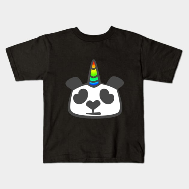 Pandacorn Kids T-Shirt by Nariet